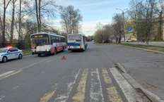 Ребенок на велосипеде попал под колеса автобуса в Комсомольске