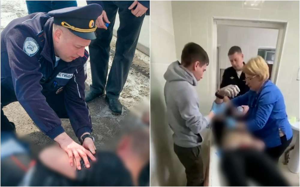 Инспекторы ДПС Калужской области спасли рабочего, потерявшего сознание на мосту