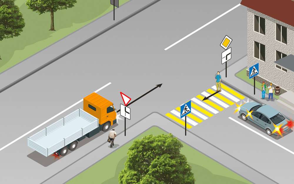 Проскочить перекресток под «прикрытием» пешехода - можно или нельзя?