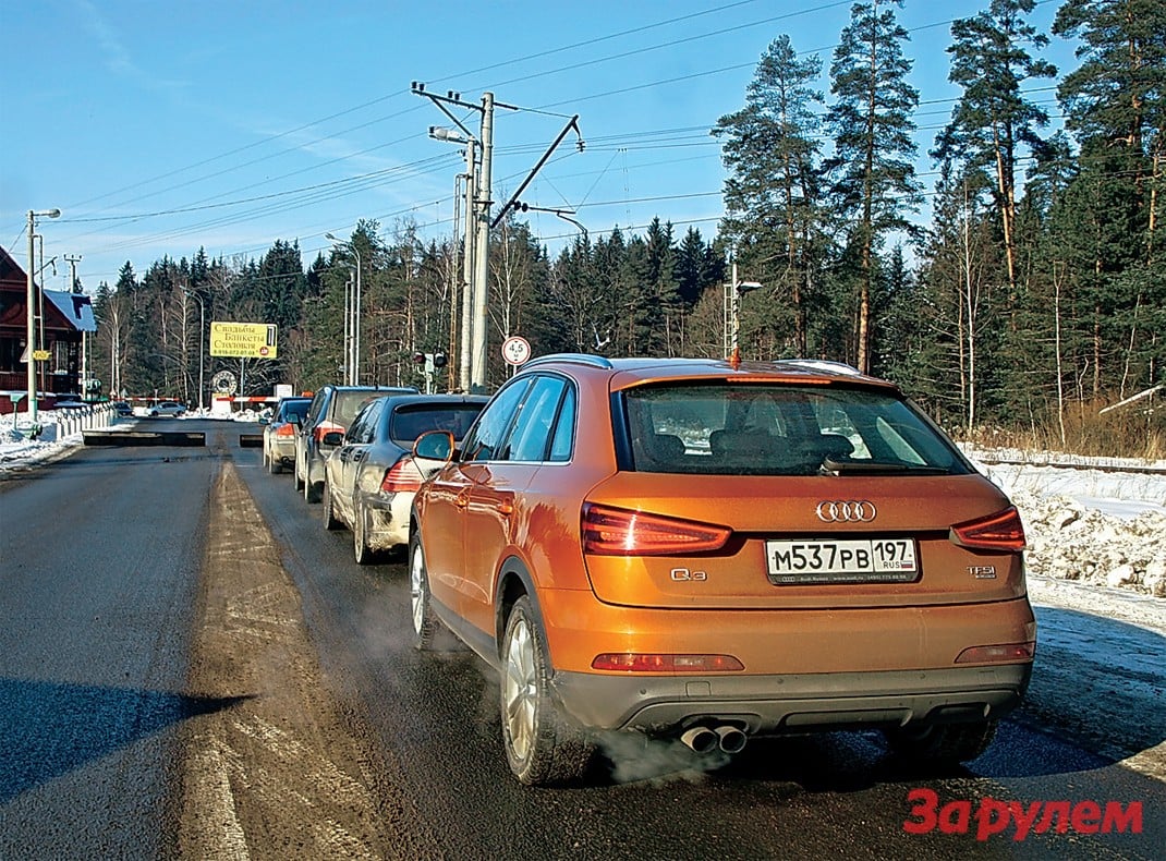 На Audi Q3 по московским кольцевым