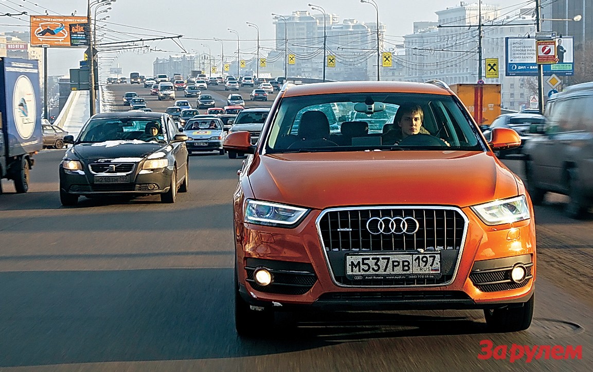 На Audi Q3 по московским кольцевым