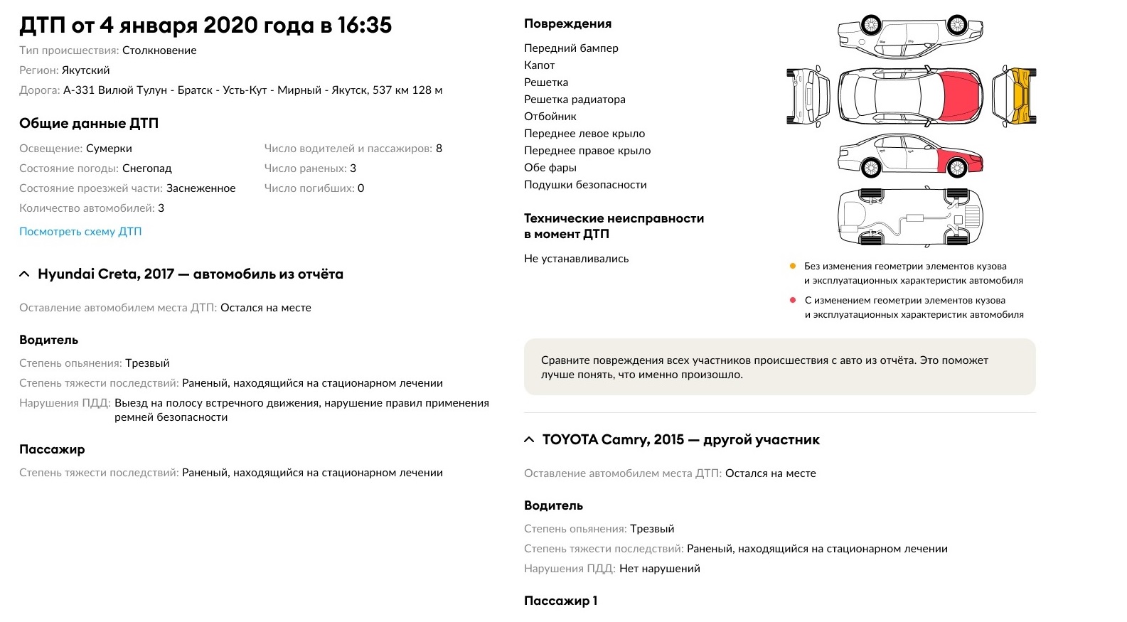 Автотека раскроет полные данные о ДТП при проверке автомобилей