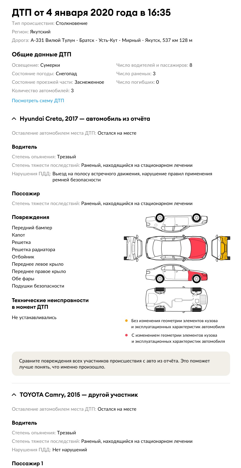 Автотека раскроет полные данные о ДТП при проверке автомобилей