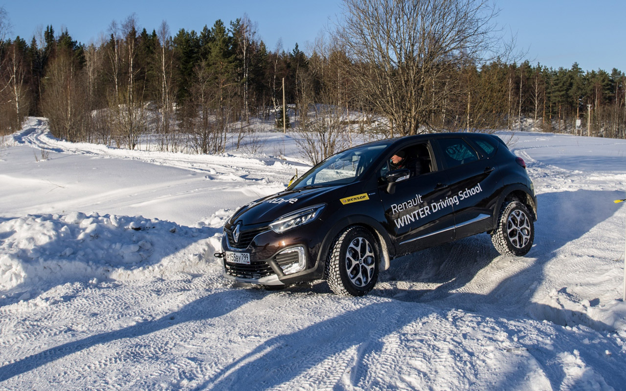 Карельский дрифт: кроссоверы Renault на льду Ладожского озера